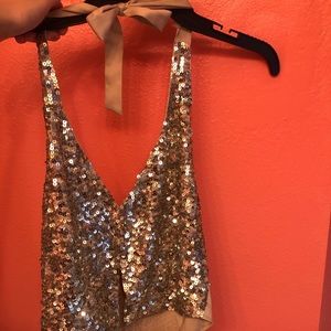 Sequin vest
